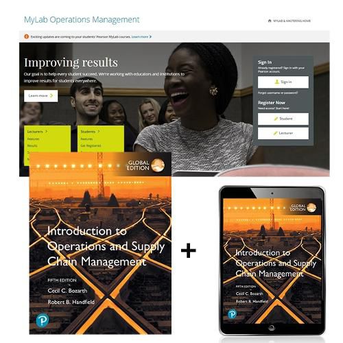 Cover image for Introduction to Operations and Supply Chain Management, Global Edition + MyLab Operations Management with eText