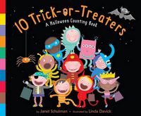 Cover image for 10 Trick-Or-Treaters: A Halloween Counting Book