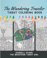 Cover image for The Wandering Traveler Tarot Coloring Book