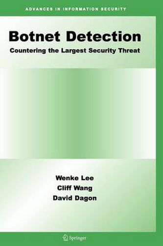 Cover image for Botnet Detection: Countering the Largest Security Threat