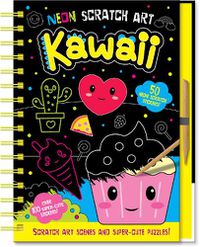 Cover image for Neon Scratch Art Kawaii