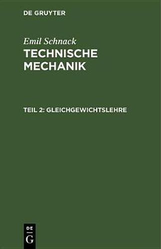 Cover image for Gleichgewichtslehre