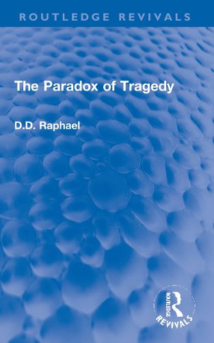 Cover image for The Paradox of Tragedy