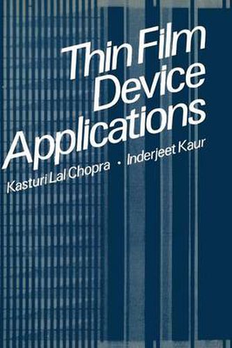 Cover image for Thin Film Device Applications