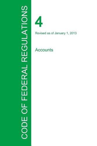 Cover image for Code of Federal Regulations Title 4, Volume 1, January 1, 2015