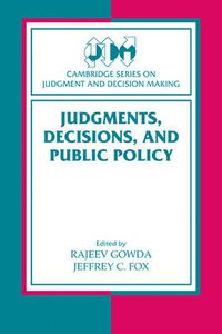 Cover image for Judgments, Decisions, and Public Policy