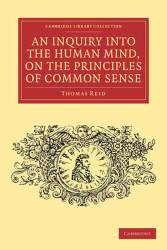 Cover image for An Inquiry into the Human Mind, on the Principles of Common Sense