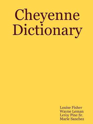 Cover image for Cheyenne Dictionary