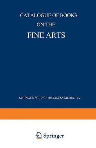 Cover image for Catalogue of Books on the Fine Arts