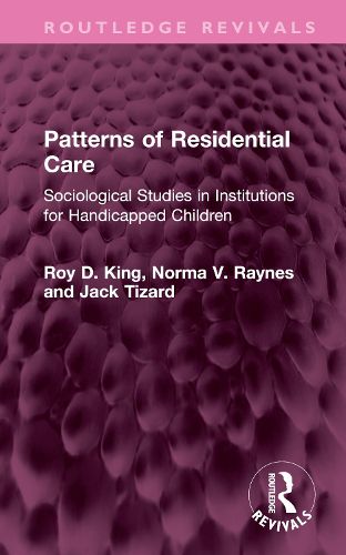 Cover image for Patterns of Residential Care