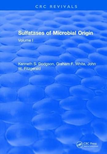 Sulfatases of Microbial Origin: Volume 2