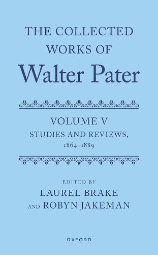 Cover image for The Collected Works of Walter Pater, Volume V