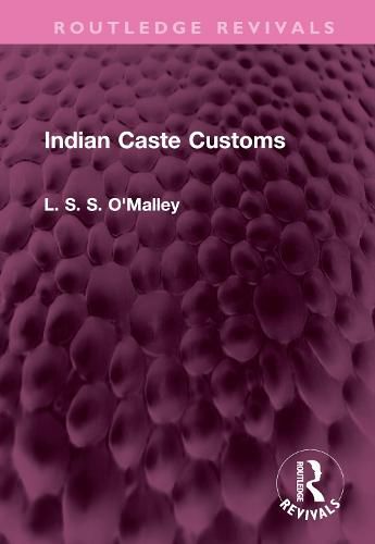 Cover image for Indian Caste Customs