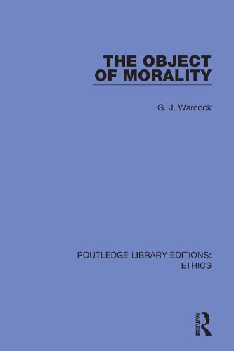 Cover image for The Object of Morality