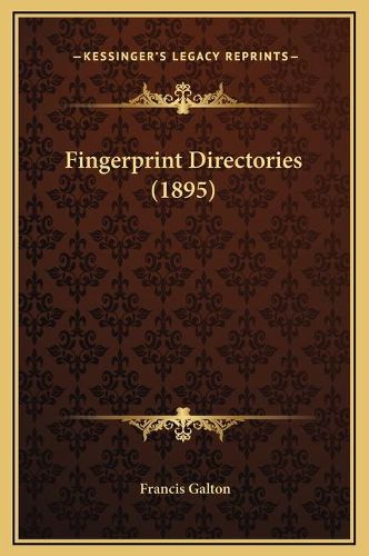 Cover image for Fingerprint Directories (1895)