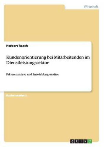 Cover image for Kundenorientierung Bei Mitarbeitenden Im Dienstleistungssektor