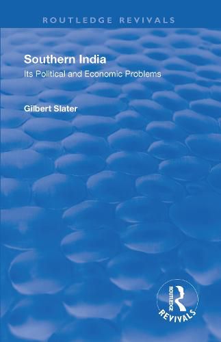 Cover image for Southern India: Its Political and Economic Problems