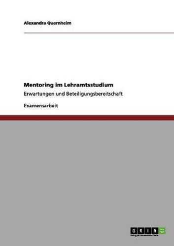 Cover image for Mentoring im Lehramtsstudium: Erwartungen und Beteiligungsbereitschaft