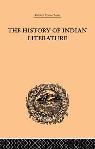 Cover image for The History of Indian Literature