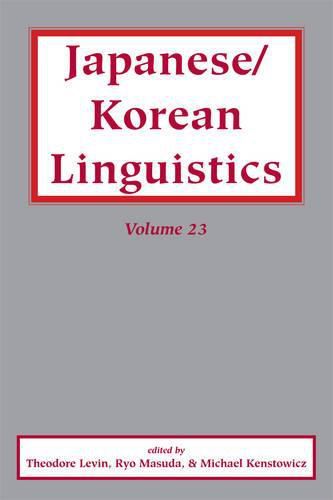 Cover image for Japanese/Korean Linguistics, Vol. 23