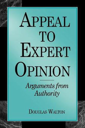 Cover image for Appeal to Expert Opinion: Arguments from Authority