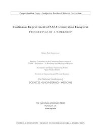 Cover image for Continuous Improvement of NASA's Innovation Ecosystem: Proceedings of a Workshop