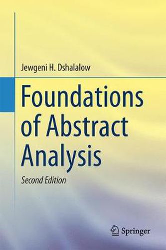 Cover image for Foundations of Abstract Analysis