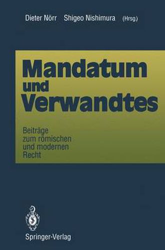 Cover image for Mandatum und Verwandtes