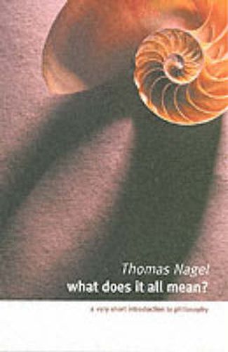 Cover image for What Does It All Mean?: A Very Short Introduction to Philosophy