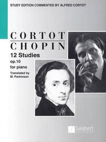 Cover image for 12 Studies Op.10: Study Edition Commented by Alfred Cortot - Score