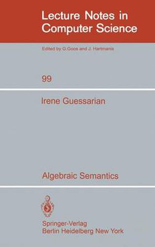 Cover image for Algebraic Semantics