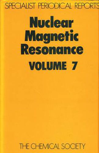 Cover image for Nuclear Magnetic Resonance: Volume 7