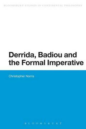 Cover image for Derrida, Badiou and the Formal Imperative