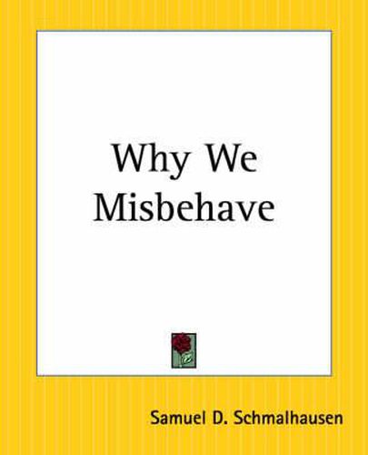 Cover image for Why We Misbehave