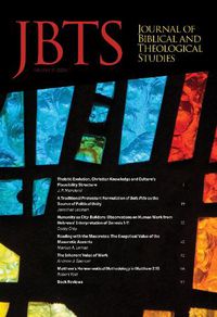 Cover image for Journal of Biblical and Theological Studies, Issue 2.1