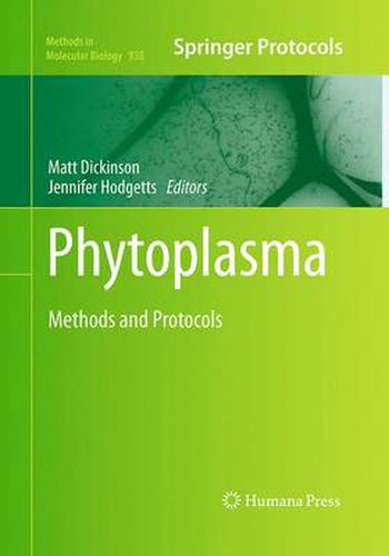 Phytoplasma: Methods and Protocols