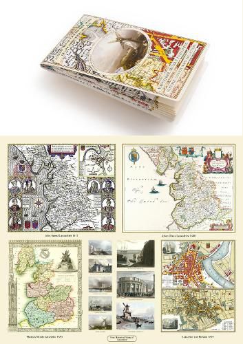 A Collection of Four Historic Maps of Lancashire