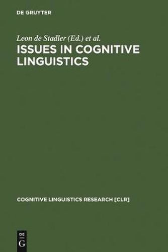 Cover image for Issues in Cognitive Linguistics: 1993 Proceedings of the International Cognitive Linguistics Conference