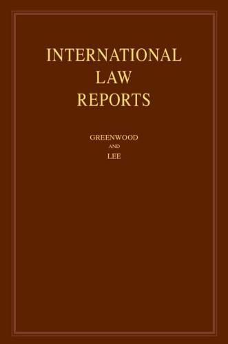 Cover image for International Law Reports: Volume 177