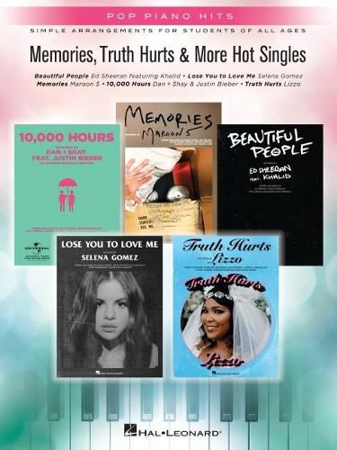 Cover image for Memories, Truth Hurts & More Hot Singles: Simple Arrangements for Students of All Ages