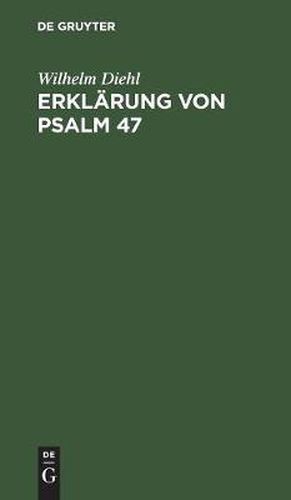 Cover image for Erklarung von Psalm 47