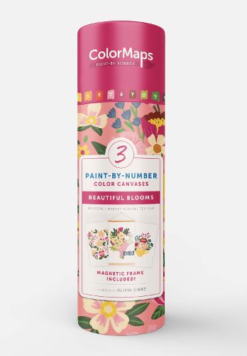 Cover image for ColorMaps Paint-by-Number Beautiful Blooms