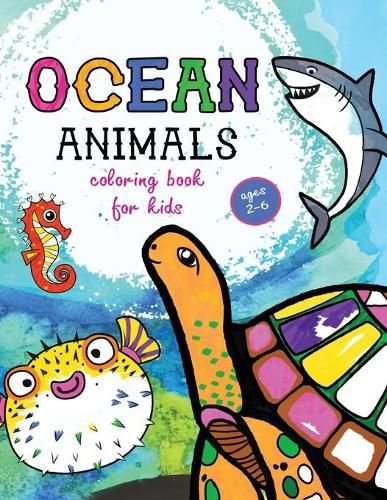 Cover image for Sea Creatures: Coloring Book for Kids - Ages 2-6