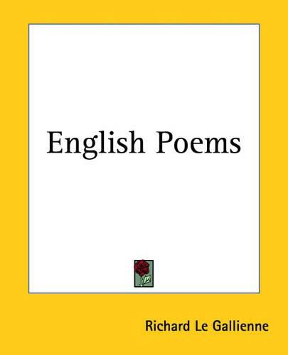 Cover image for English Poems