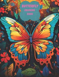 Cover image for Butterfly Coloring Book, for Adults