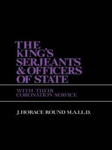 Cover image for King S Sergeants and Officers Cb: Kings & Sergeants