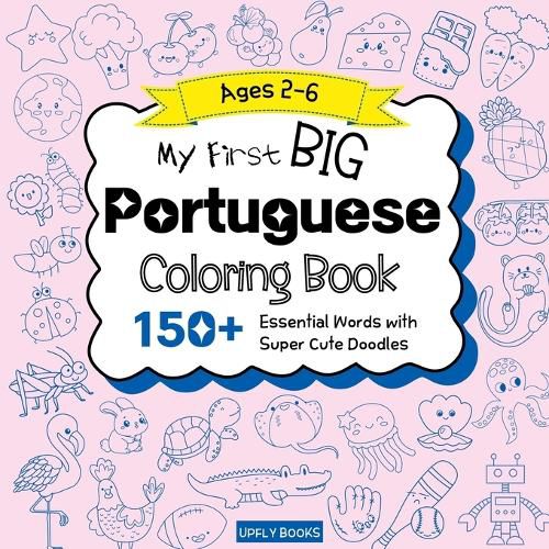 Cover image for My Big Portuguese Coloring Book for Kids