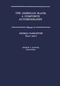 Cover image for The American Slave: Georgia Narratives V12