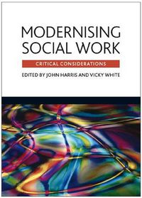 Cover image for Modernising social work: Critical considerations