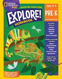 Cover image for National Geographic Kids Explore! Workbook Pre-K